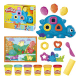 Play-doh stående former og farver dino - 6 lerpotter