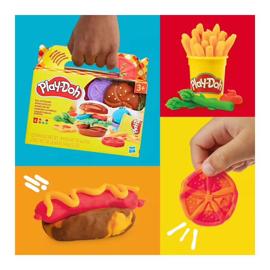 Play-doh grill sjov - 6 lerpotter
