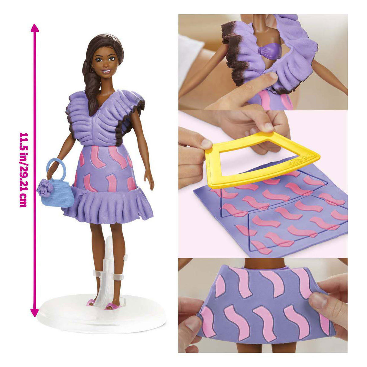 Play-doh barbie fashionista flæser - 2 lerpotter