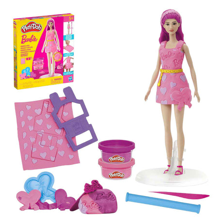 Play-doh sæt af Barbie dukke hjerter og hår - modellervoks