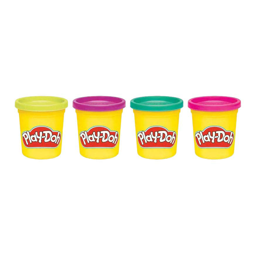 Play-doh livlige farver 4-pak ny | 4 stk