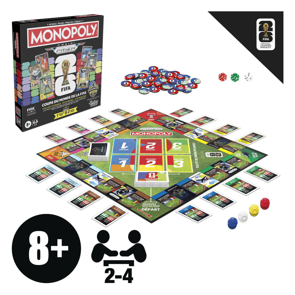 Monopol Panini Prizm FIFA World Cup - brætspil - fransk