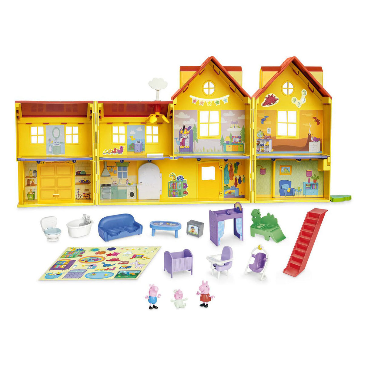 Hasbro peppa gris peppas store familiehus - 16 stk.