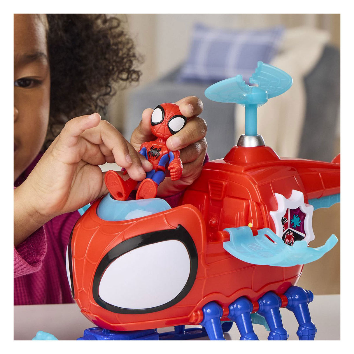 Hasbro spidey med spidey copter legetøjshelikopter