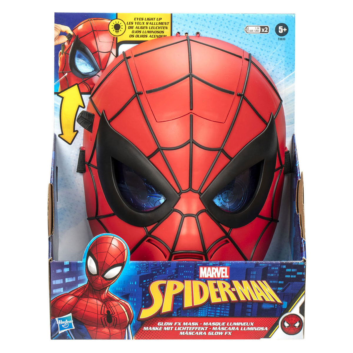 Hasbro marvel spider-man glød fx maske