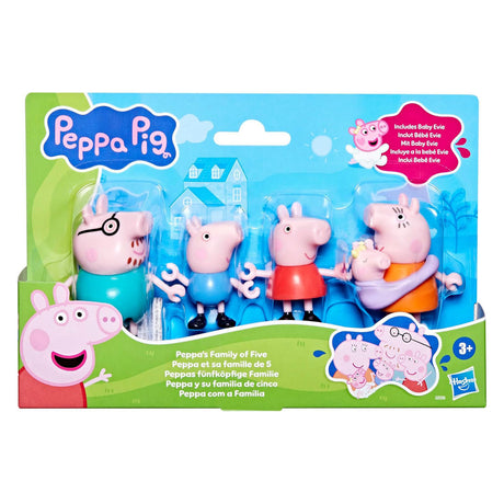 Peppa pig familie legesæt - 5 stk.