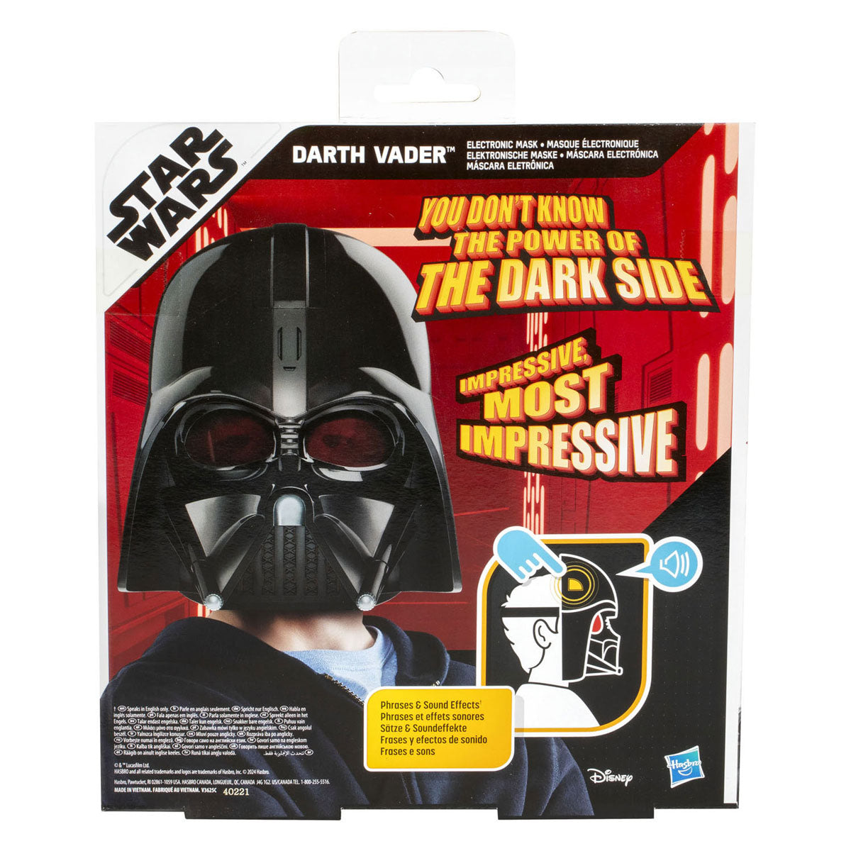 Hasbro star wars darth vader elektronisk maske.
