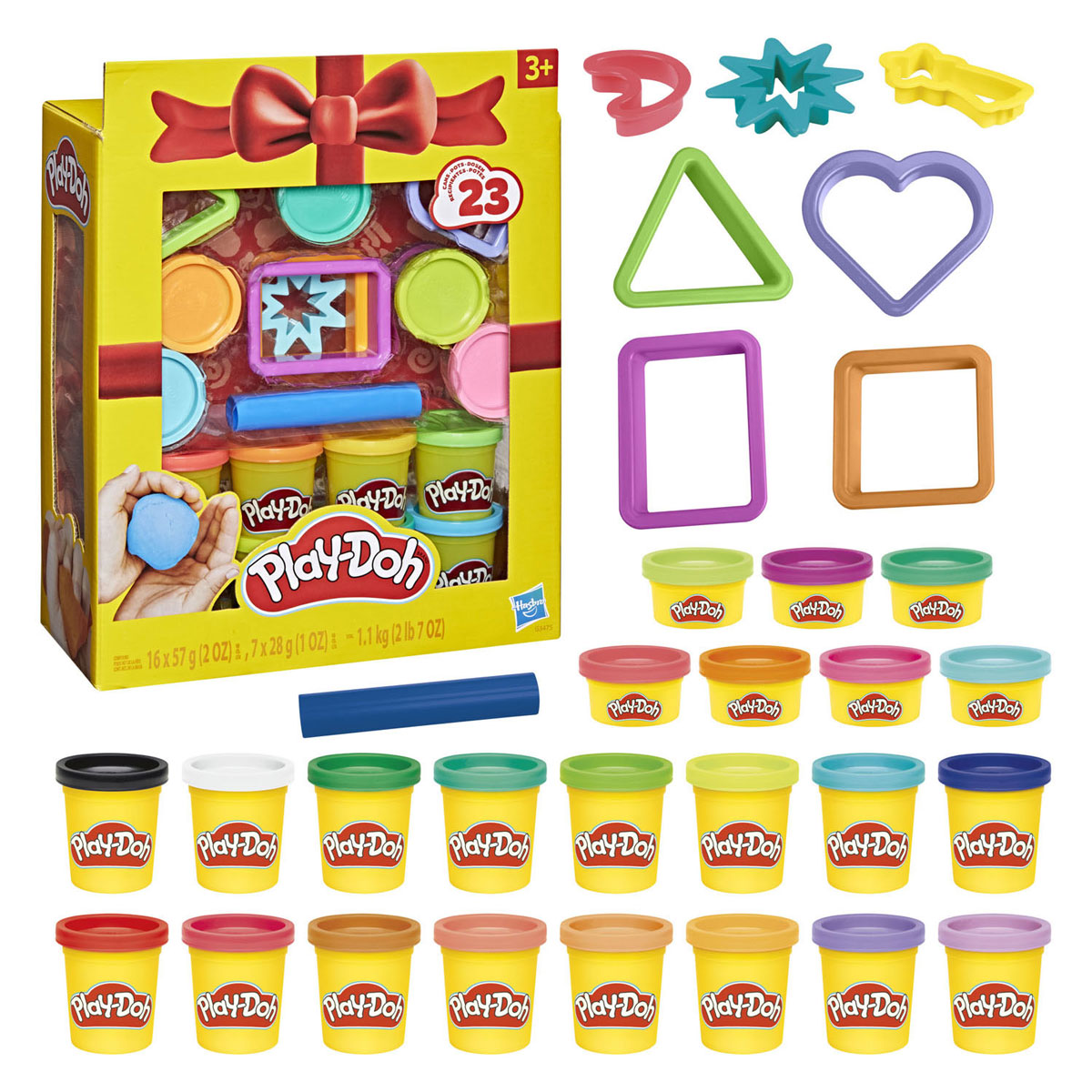 Play-doh gavesæt, 23 krukker og 8 værktøjer