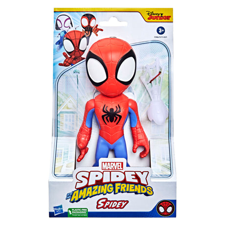 Spidey og hans fantastiske venner undrer sig over den store spidey-spillende figur