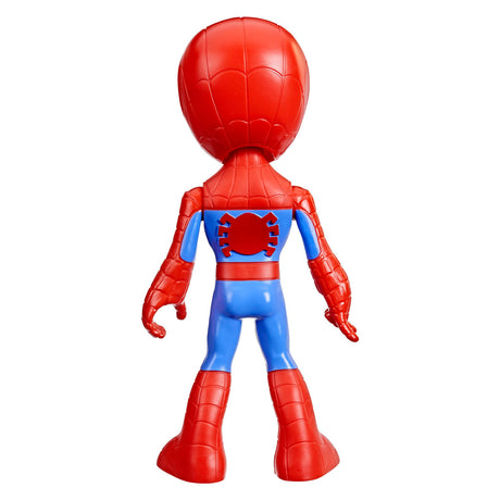 Spidey og hans fantastiske venner undrer sig over den store spidey-spillende figur