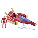 Marvel Avengers Iron Man-skib med 1 figur - 10 cm - 4 år