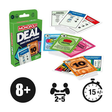 Hasbro monopol deal kortspil