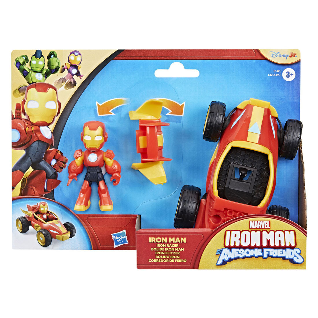 Hasbro marvel iron man og hans fantastiske venner iron man racer legetøjsfigur