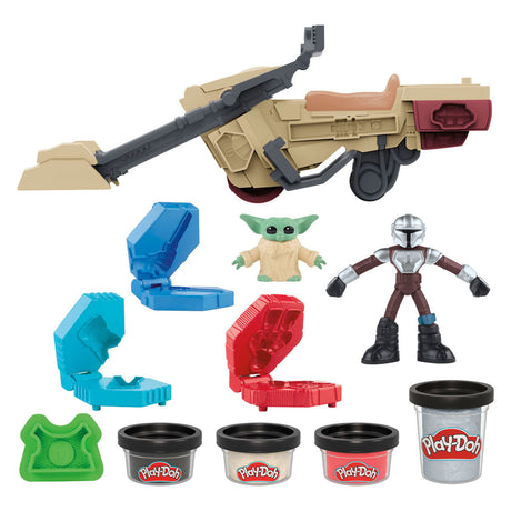 Play-doh Star Wars The Mandalorian speeder - 3 små krukker