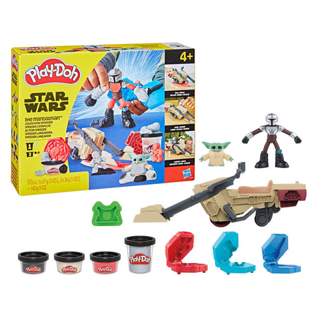 Play-doh Star Wars The Mandalorian speeder - 3 små krukker