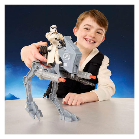 Star Wars Actionverse AT-RT og Imperial Remnant AT-RT Driver - actionfigur 11 cm