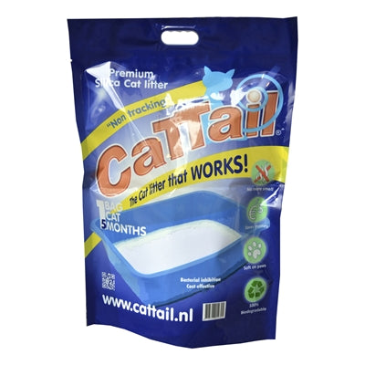 Cat-tail cattail silica trackless