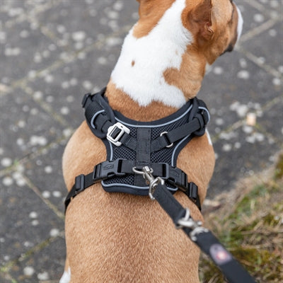 Trixie hundesele premium flexmesh bred bryst sort