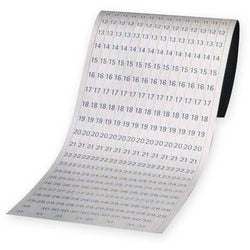 Datostrips frank magnetisk hvid