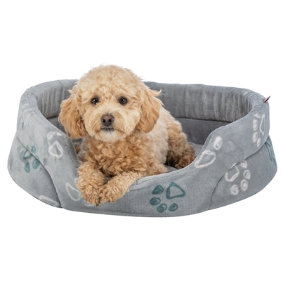 Trixie hundeseng jimmy blød oval lysegrå