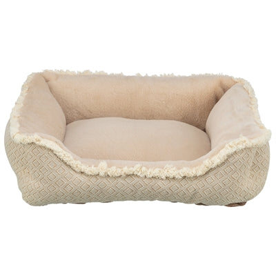 Trixie hundeseng boho rektangulær beige