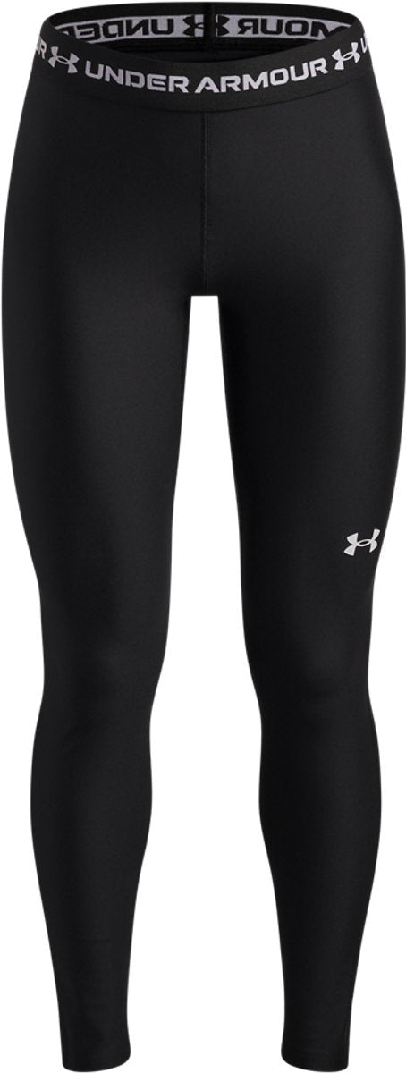 Under armour heatgear leggings-blk piger sportsbukser - sort - hvid