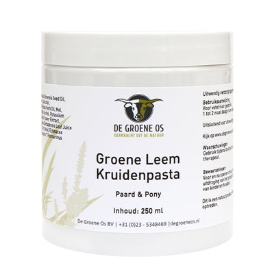 Den grønne oksegrønne muldjord urtepasta