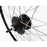 Shimano achterwiel 28 inch zac2000 met nexus 5 rollerbrake - zwart geslepen