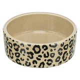 Trixie madskål drikkeskål Leo cat keramisk leopardprint assorteret