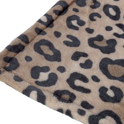 Trixie hundetæppe leo blødt plys brunt leopardprint