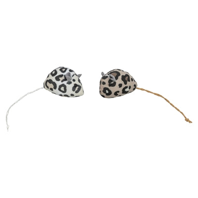 Trixie plys mus leopard print med katteurt katteurt assorteret