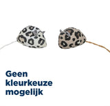 Trixie plys mus leopard print med katteurt katteurt assorteret