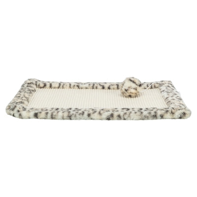 Trixie kradsemåtte leopardprint creme