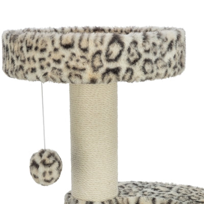 Trixie kradsestolpe leopardprint rund creme