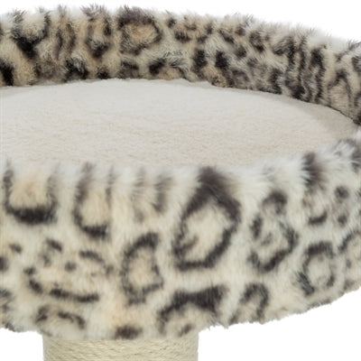 Trixie kradsestolpe leopardprint rund creme