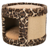 Trixie scratch barrel leo leopard print brun