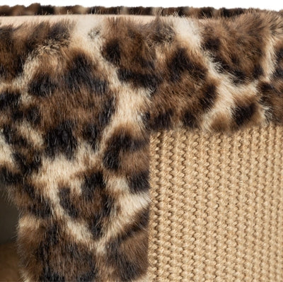 Trixie scratch barrel leo leopard print brun