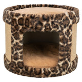 Trixie scratch barrel leo leopard print brun