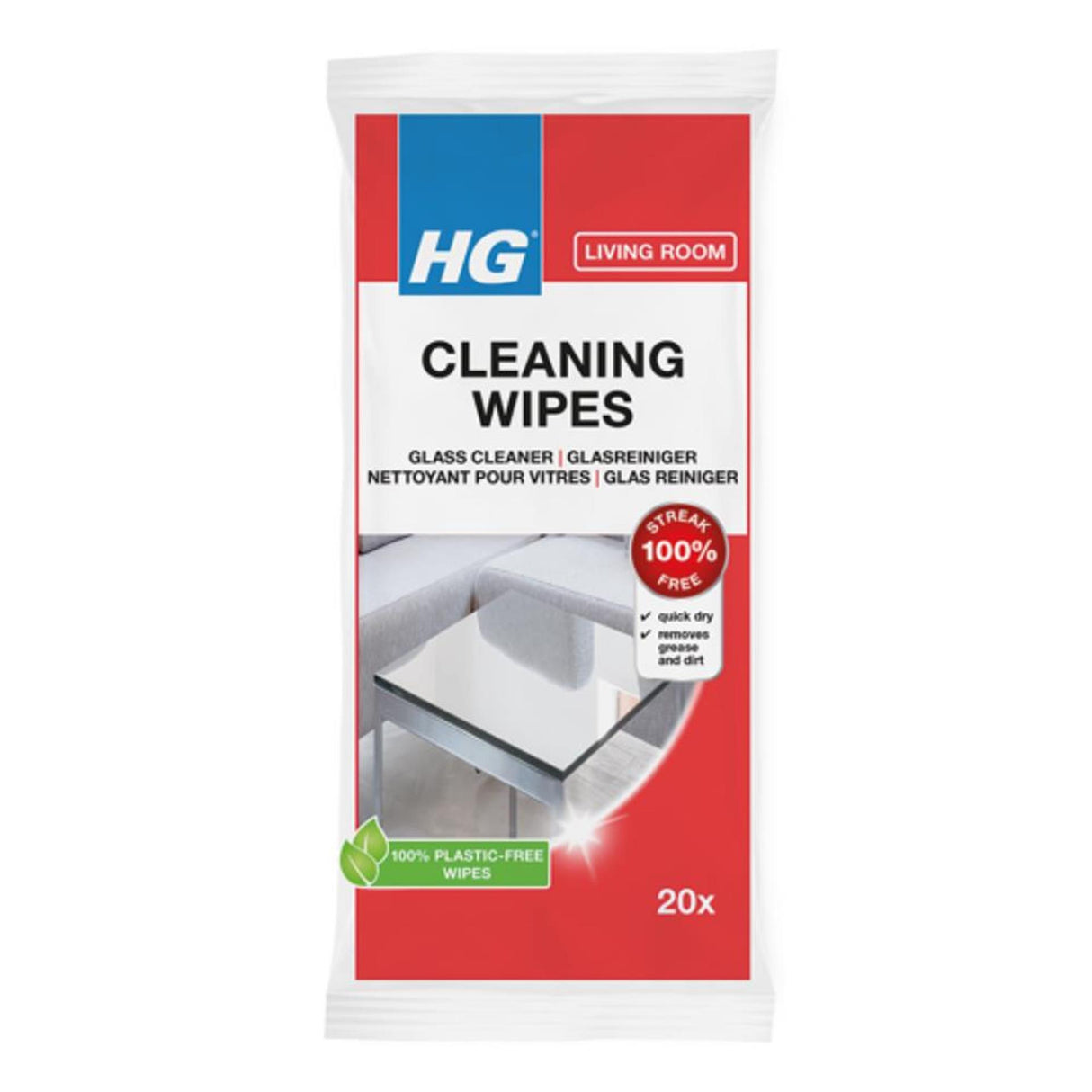 Hg glasrenseservietter