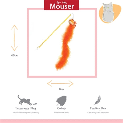 Glad kæledyr tabby patch kat fiskestang guldfisk orange