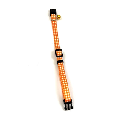 Glat kæledyr tabby patch krave kat diamant orange
