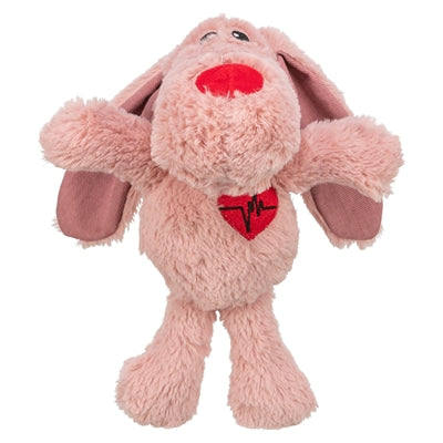 Trixie hundehjerte plys pink