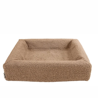 Bia seng premium betræk teddy beige