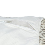 Trixie hundeseng Leo kantet leopardprint creme