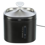 Trixie drinkfontein aqua pure kunststof rvs zwart