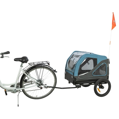 Trixie fietskar tot 35 kg blauw grijs