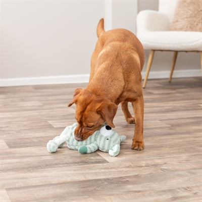Trixie hund med striber plysgrøn