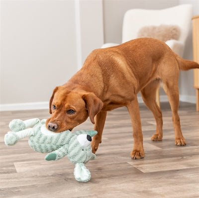 Trixie hund med striber plysgrøn