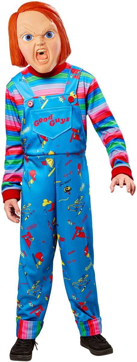 Rubiner chucky børnekostume - - størrelse 11-13 år
