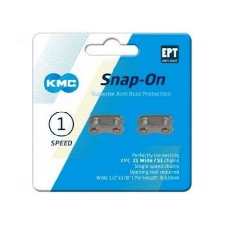 KMC Chain Switch - Snap -On - 1 8 - 8,60 mm - Sølv